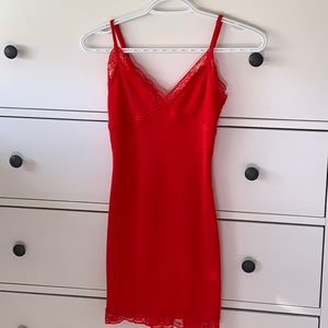 Y2K Red Lace Dress